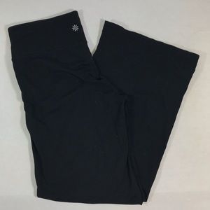 Athleta Black Stretch Athletic Boot Cut Pants